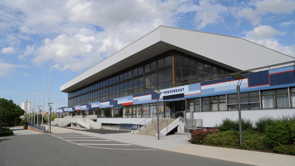 Stadthalle Rostock Westseite